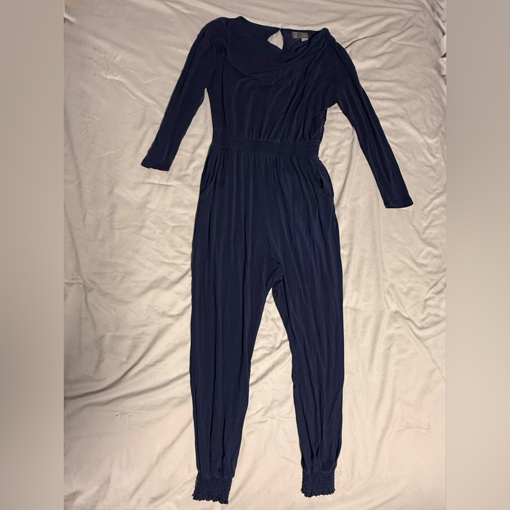Saturday Sunday Women's Navy Long-Sleeve Jumpsuit